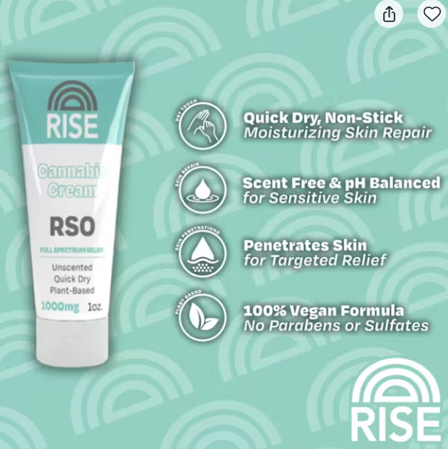 RSO Cream | Infused Topical Cream | 400mgTHC | 1oz.