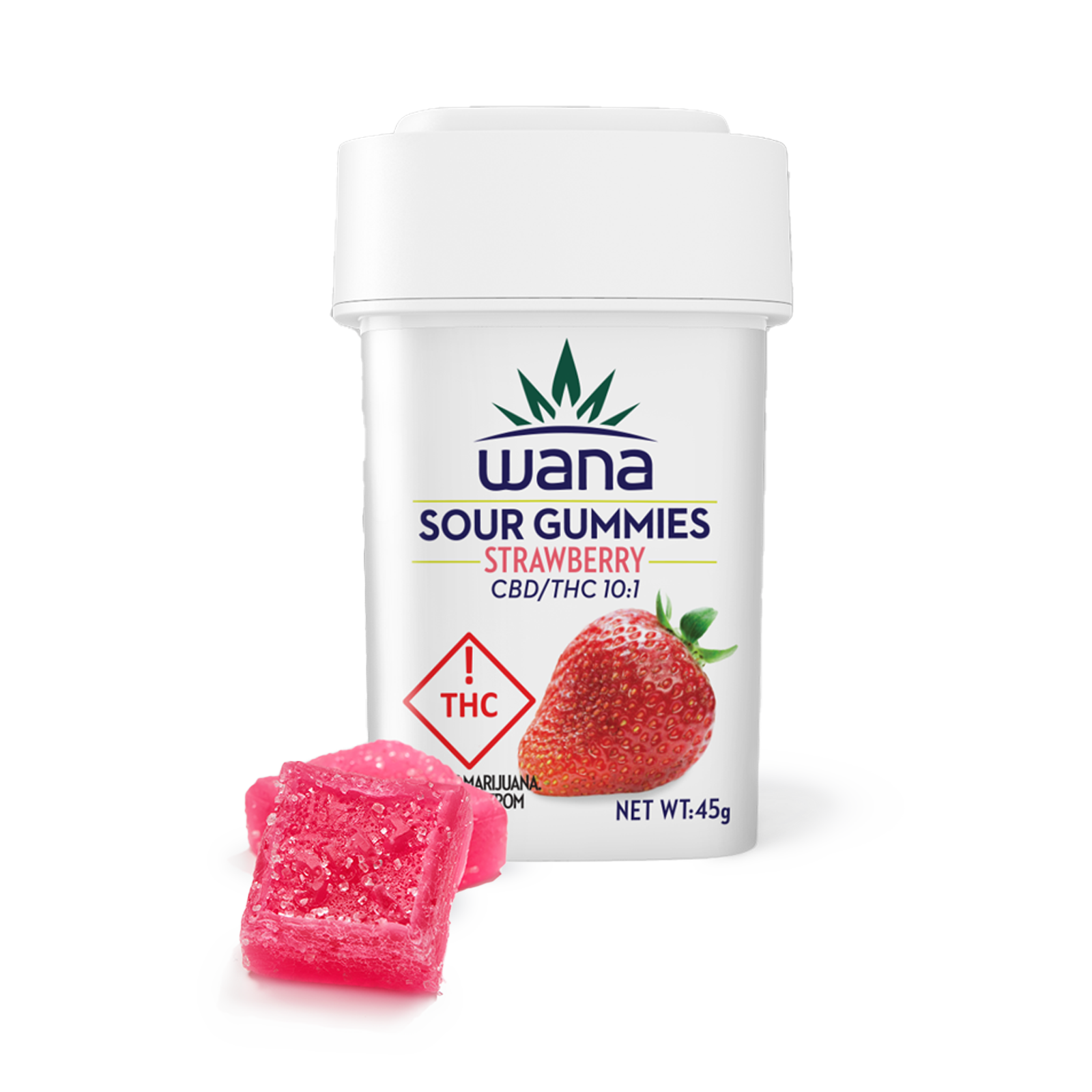 10:1 Strawberry Sour Gummies 10-pack