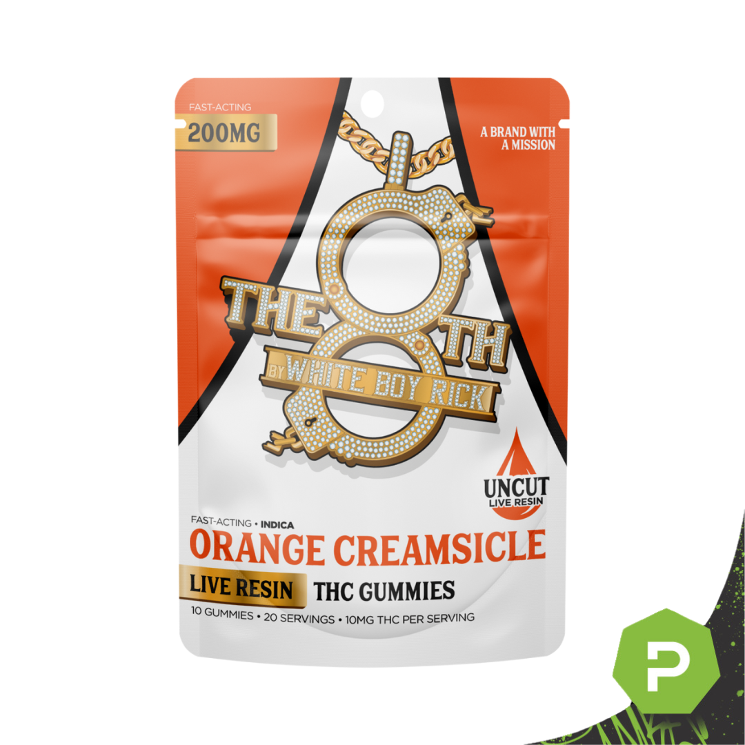 White Boy Rick | 200mg Live Resin Gummies | Orange Creamsicle
