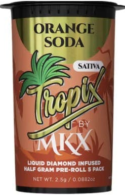 MKX - Orange Soda - 5 x .5g Liquid Diamond Infused Prerolls