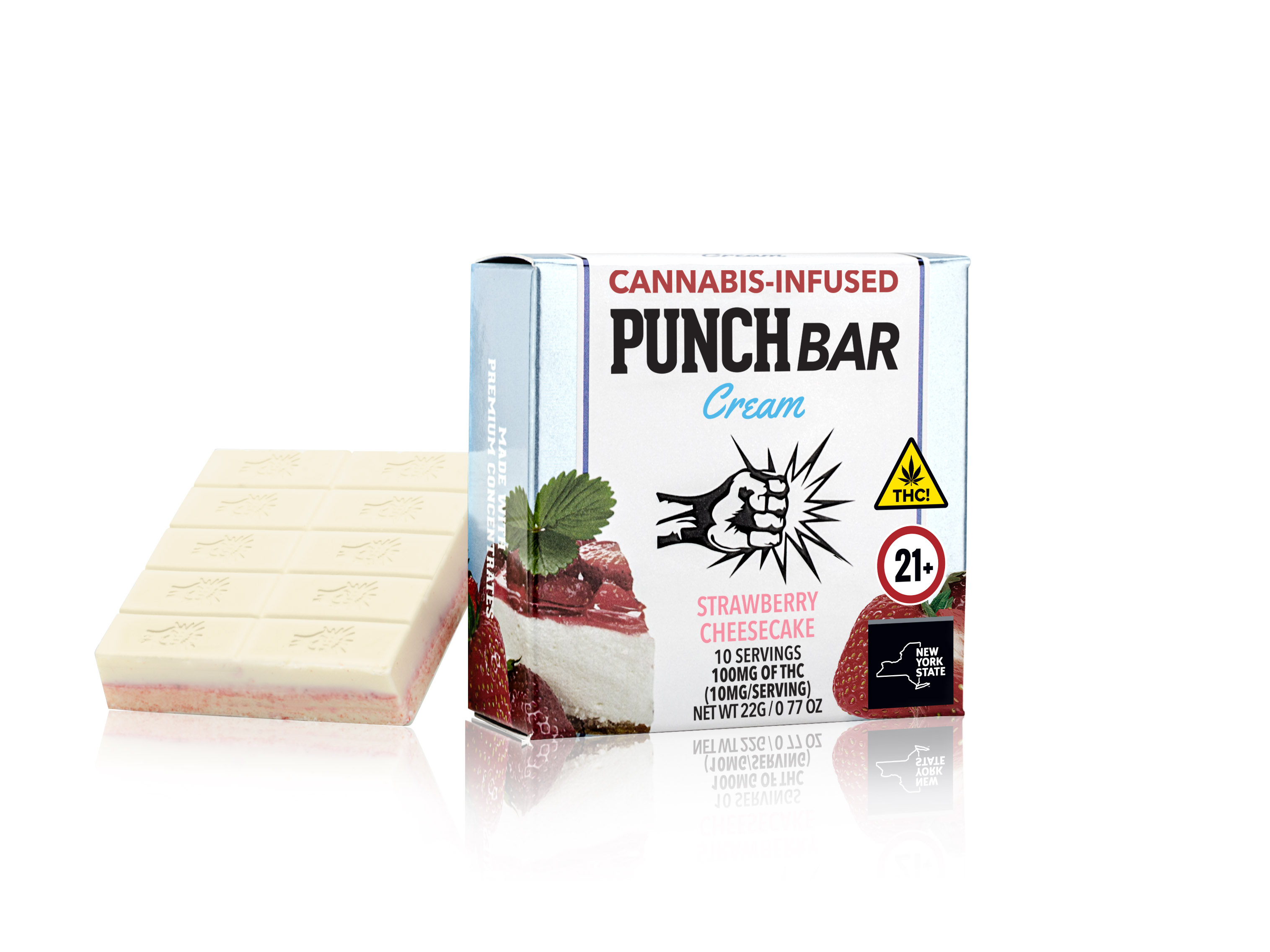 Punch Chocolate Bar Cream Strawberry Cheesecake