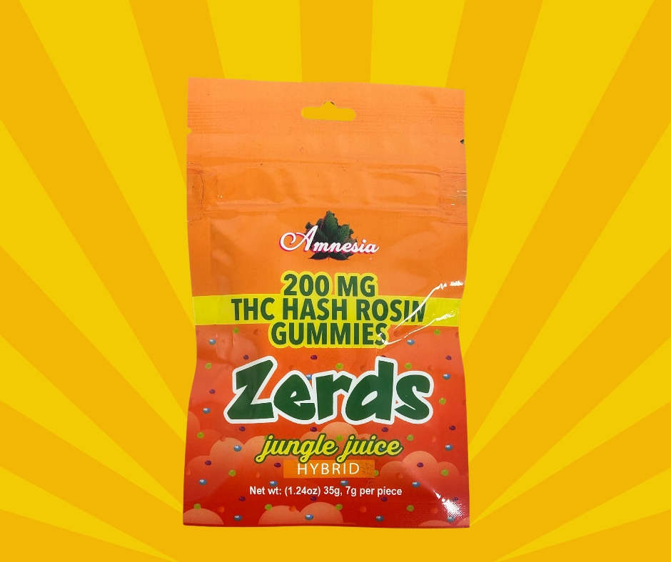 Zerds - 200mg Hash Rosin Gummies - Jungle Juice