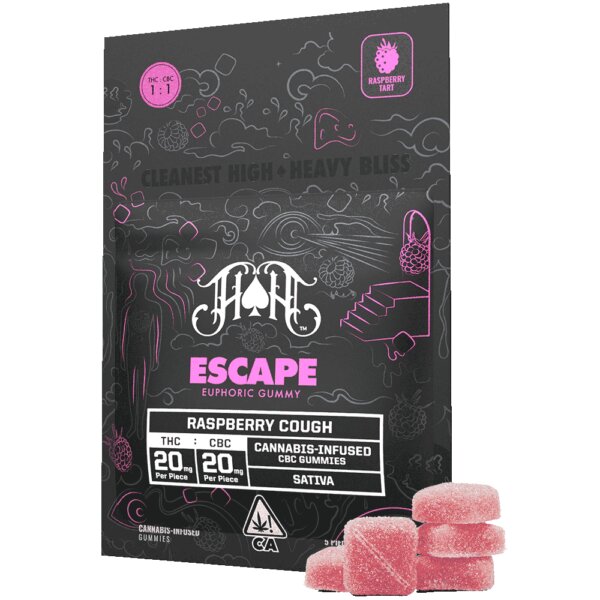 Escape Euphoric Gummy Raspberry Cough CBC HH