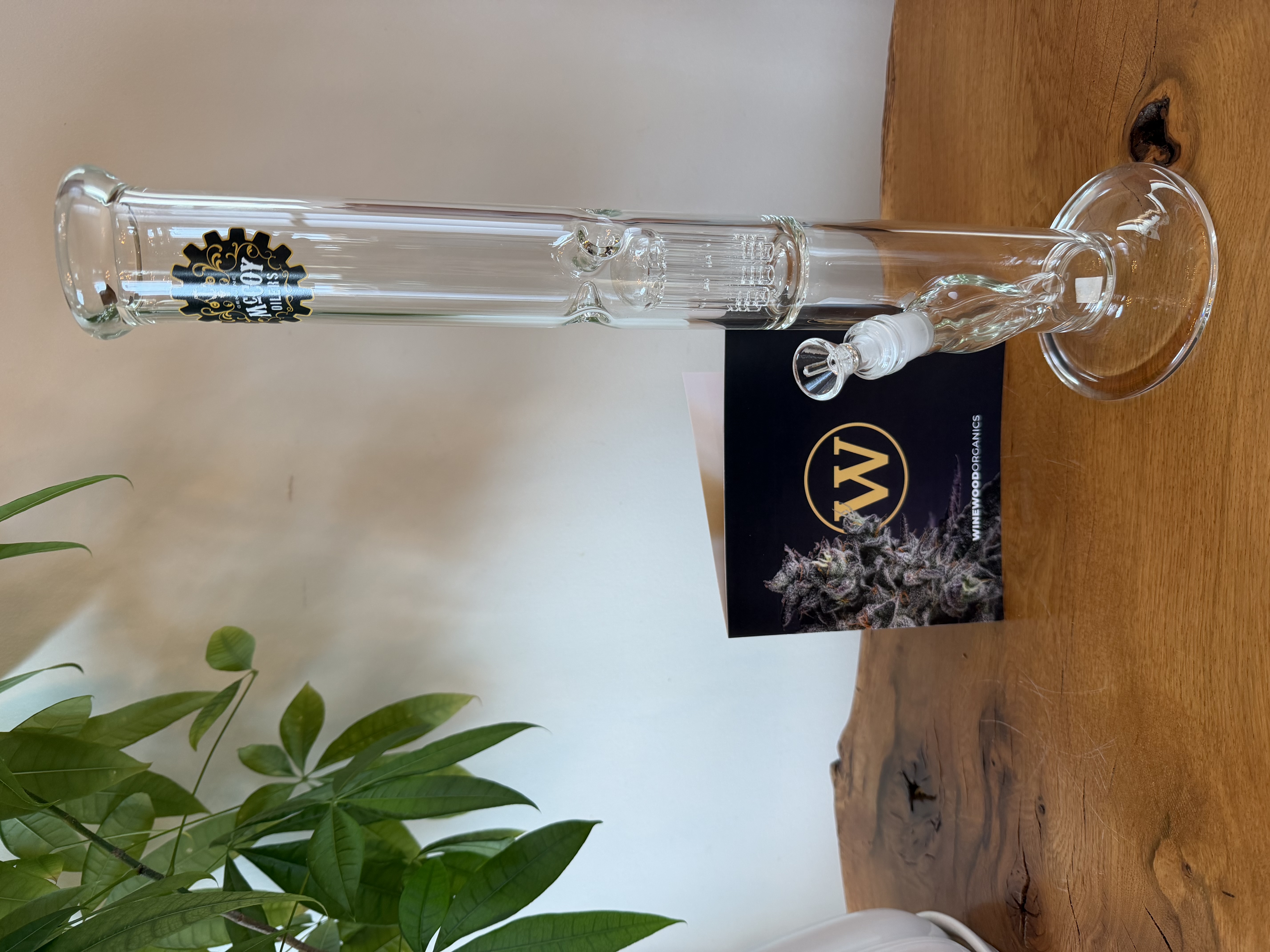 Glass 18” Clear Straight Bong