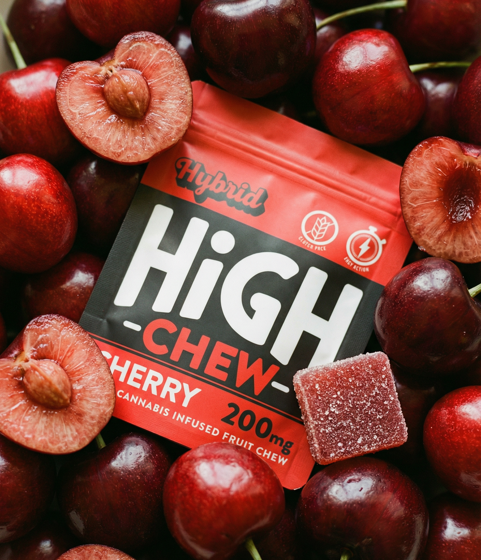 High Chew Cherry 200mg Single Gummy