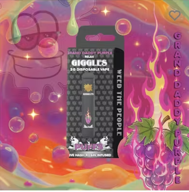 Grand Daddy Purple - Live Rosin Infused - Puffs - AIO