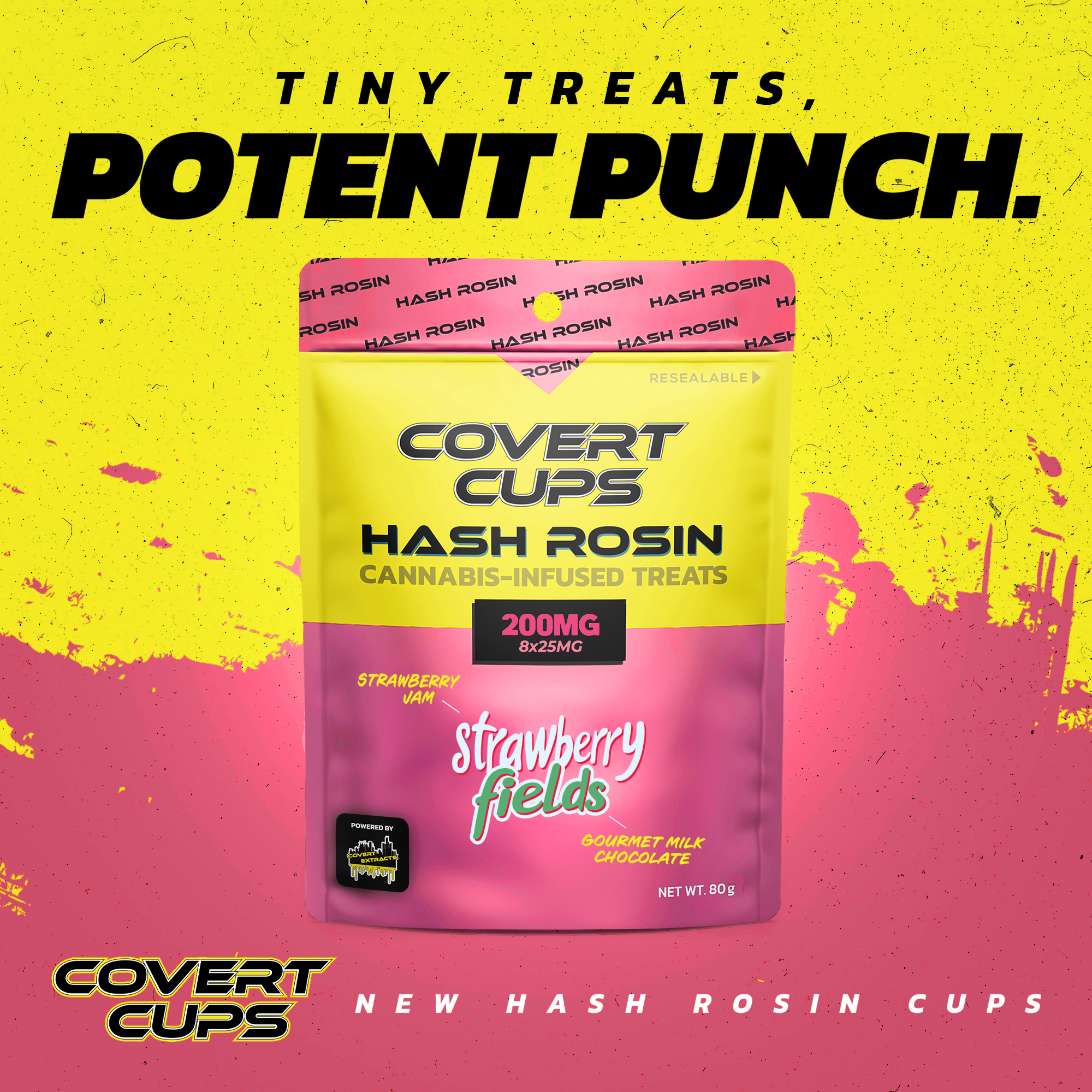 Strawberry Fields | Infused Rosin Edibles | 200mg | Hybrid