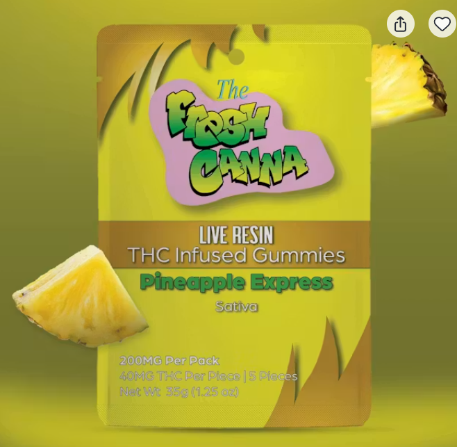 Fresh Canna | Pineapple Express | Infused Edibles | 200mg | Sativa