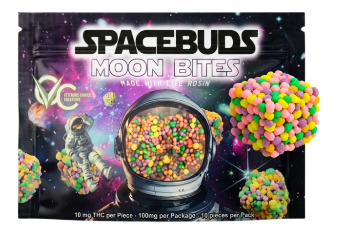 Spacebuds - Strawberry Slushie Moon Bites Live Rosin 10pk - 100mg
