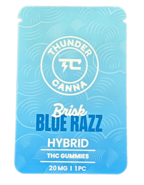 Thunder Canna - Brisk Blue Razz - 200mg Gummies