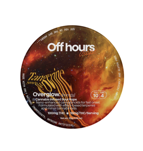 Off Hours | Effect Based Gummy Rope | Energy | Overglow | 100mg