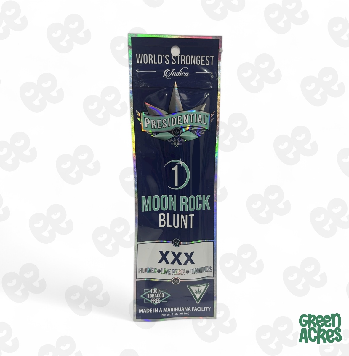 BOZWRECK ELIC MESSIER 154㎝ ボズレックsmokin Presidential: XXX 1.5G Moon Rock Infused Blunt | Green Acres - Detroit