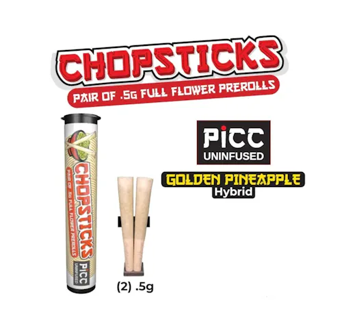 CHOPSTICKS | Pre-Rolls | Golden Pineapple | Hybrid | 2pk