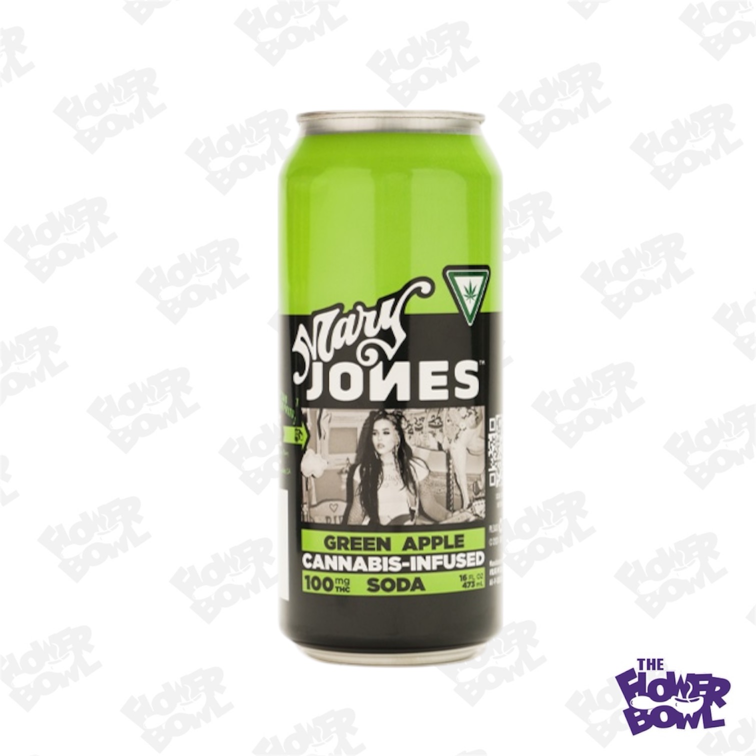 Mary Jones: Green Apple 100mg Soda
