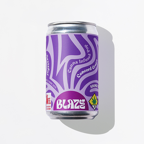 BLAZE - Concord Grape Soda 6oz x 100MG