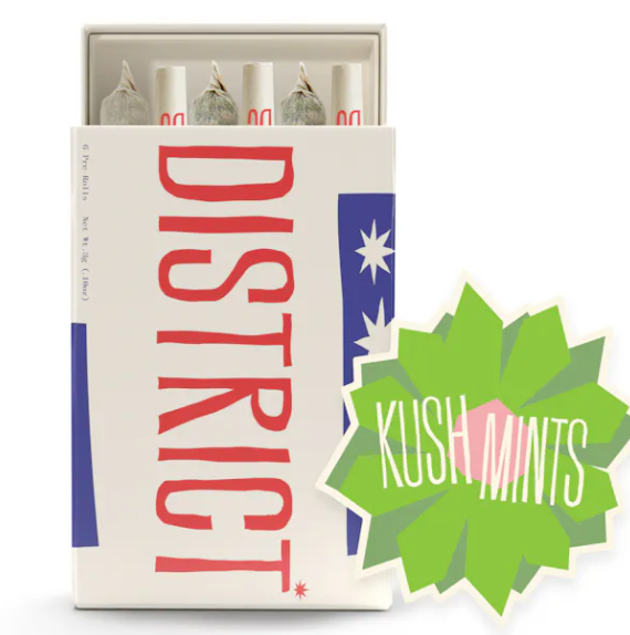 Kush Mints 6 pack Prerolls (.5gx6)