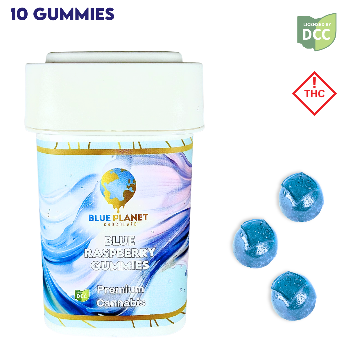 Blue Planet Gummies Blue Raspberry