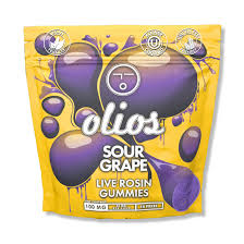 Live Rosin Gummies Sour Grape