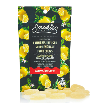 Smokiez Sour Lemonade Sativa Fruit Chews 100mg