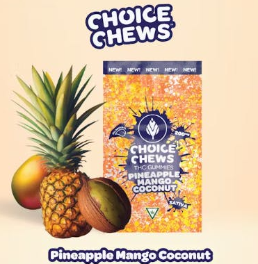 Choice - Pineapple Mango Coconut - 200mg Gummies