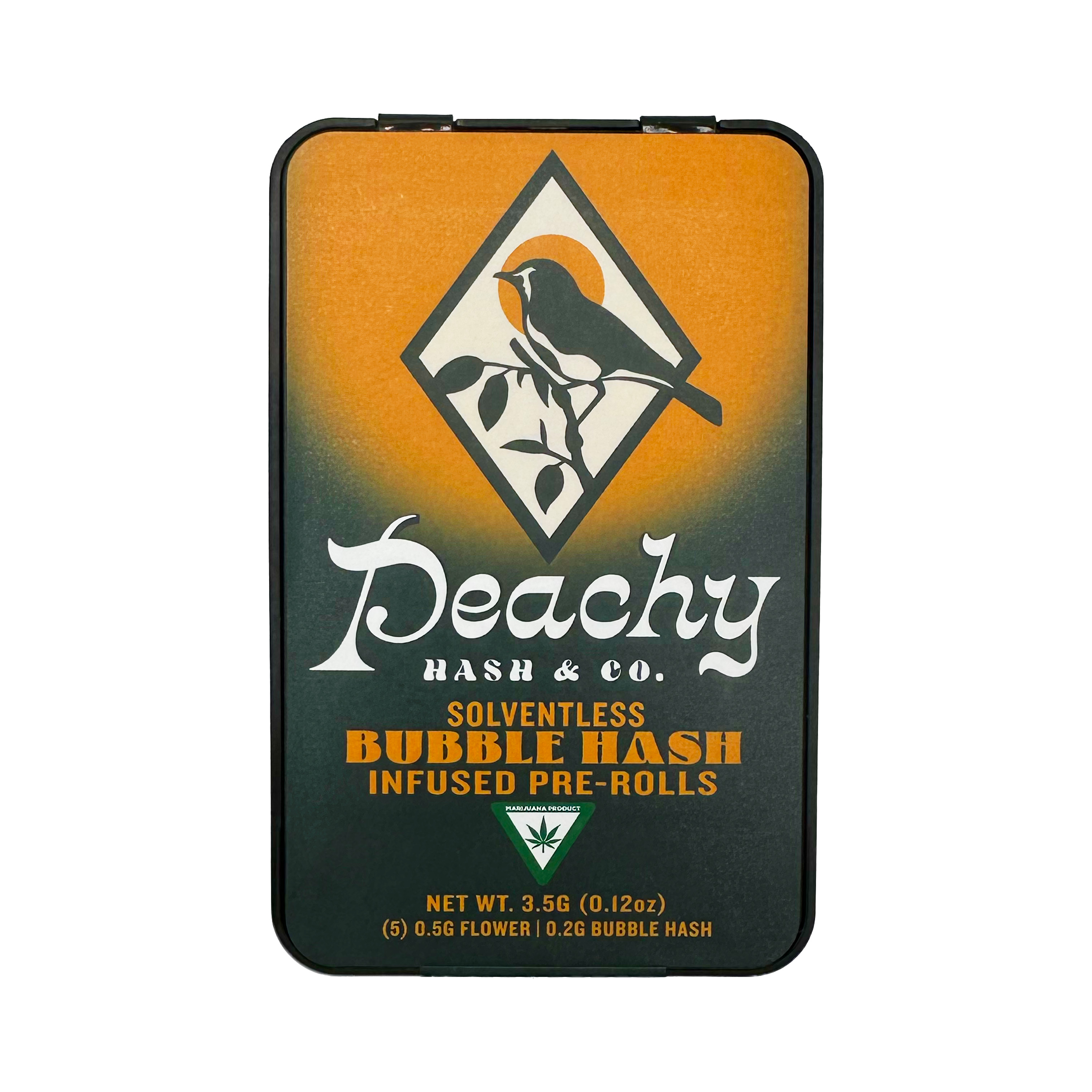 Peachy | 0.7g - 5pk (3.5g) Infused Preroll Pack | The Fizz x Garlic Ice Cream