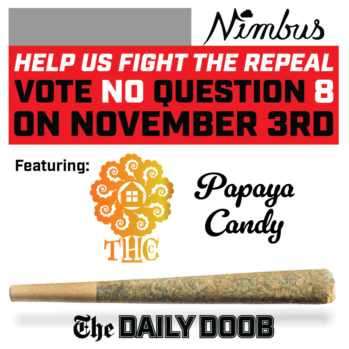 The Daily Doob - Papaya Candy Pre-Roll - 1g