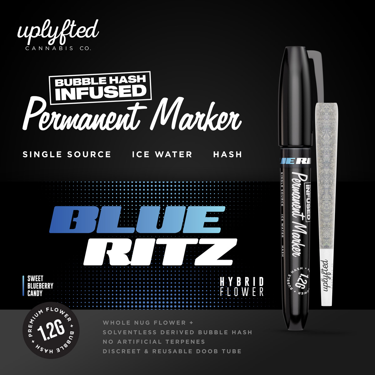 UPLYFTED | PERMANENT MARKER x BLUE RITZ INFUSED PREROLL