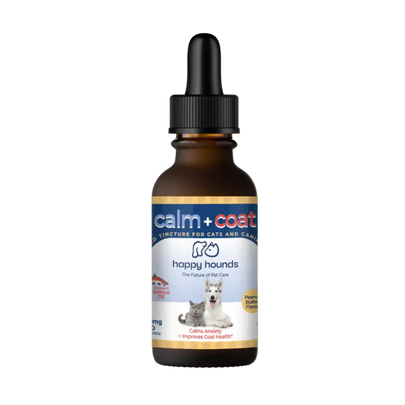 Calm + Coat Drops | CBD Oil Drops for Anxious Dogs and Cats