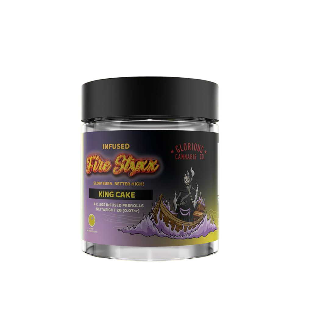 Fire Styxx - 4PK Infused Prerolls - King Cake