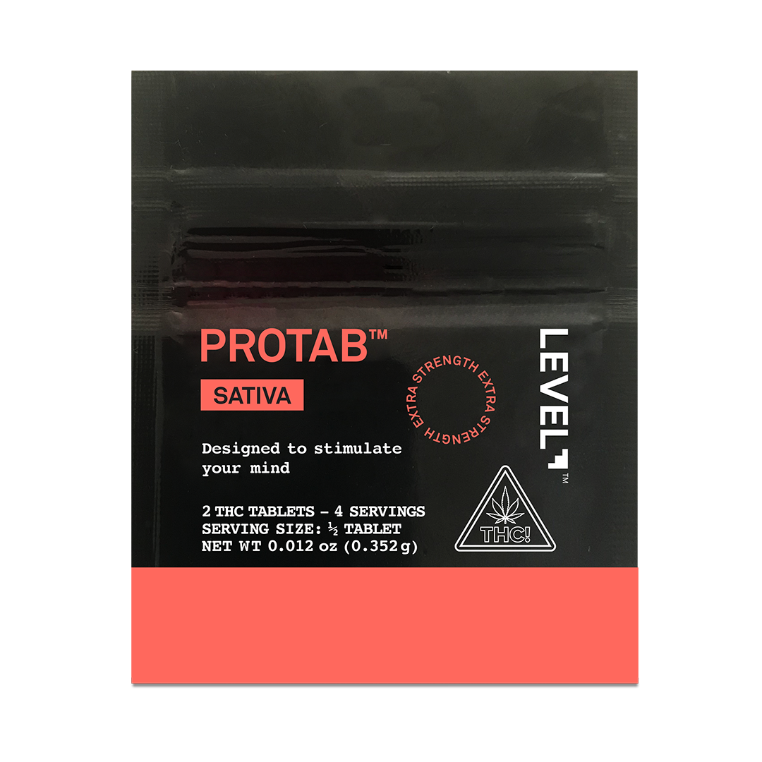 Level | Sativa Protab Extra Strength | THC Tablets | 40mg 2pk