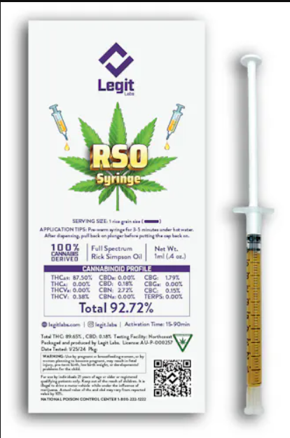 LegitLabs - Full Spectrum RSO 1:1 (THC:CBD)