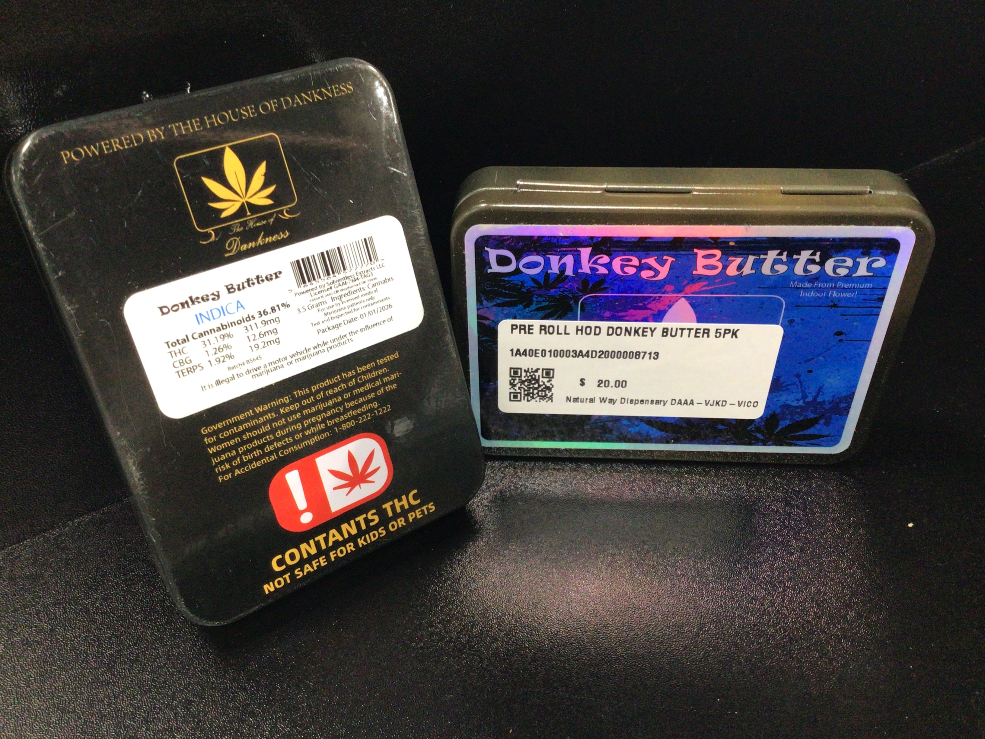 PRE ROLL HOD DONKEY BUTTER 5PK