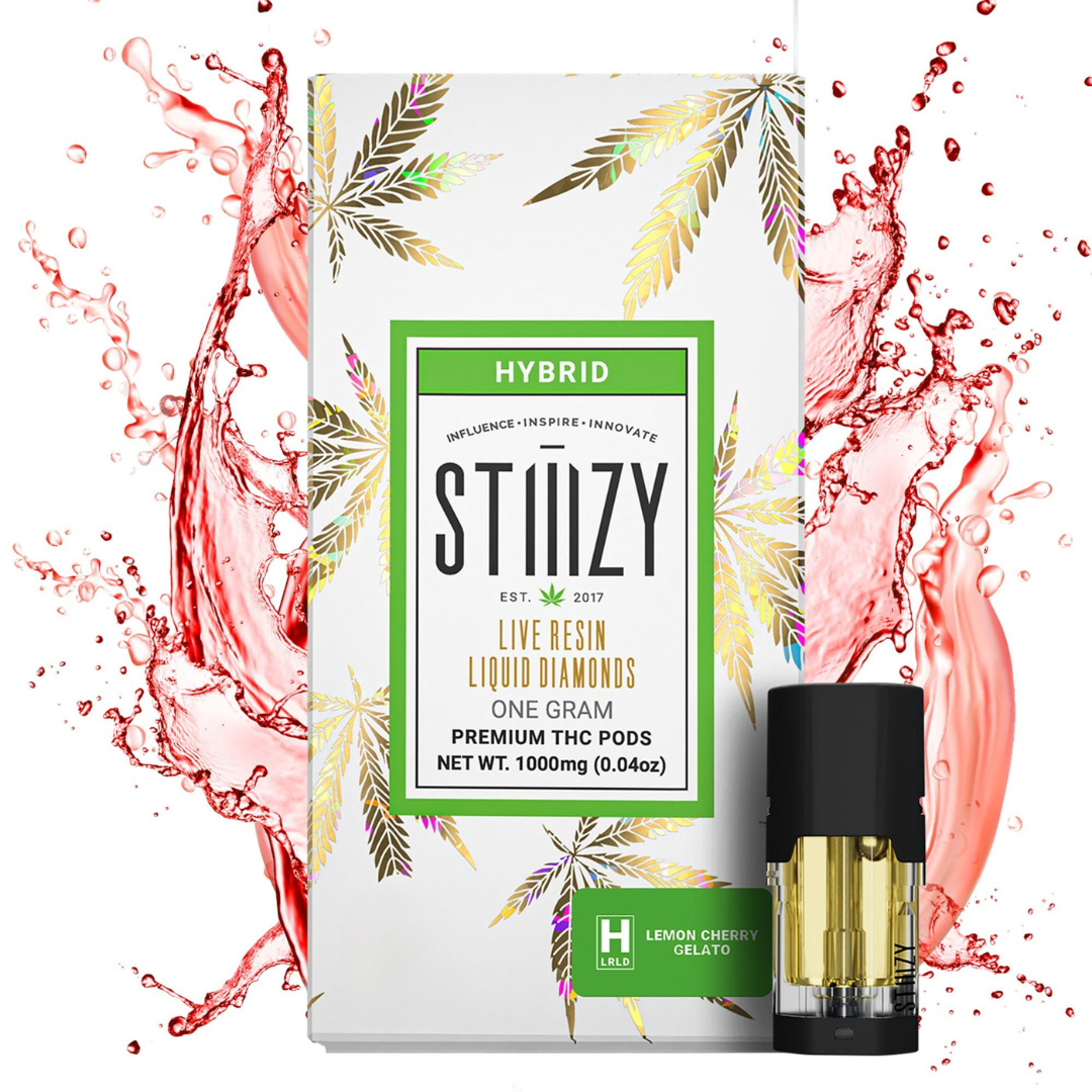 Stiiizy Lemon Cherry Gelato .5g Live Resin Diamonds Vape Pod