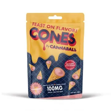 Cones | Belgian Chocolate | 10pk | Strawberry | 100mg