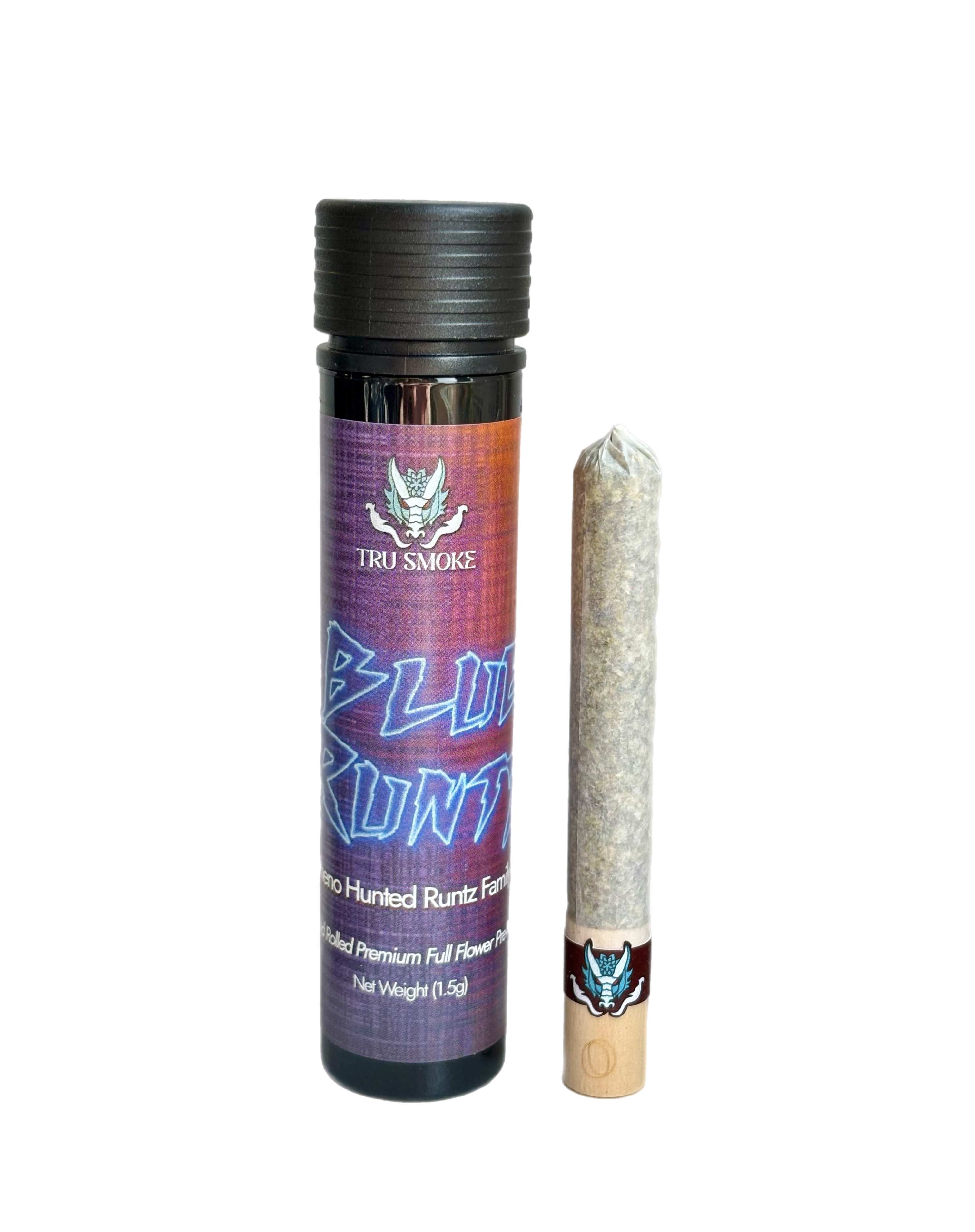 TruSmoke | Blue Runtz | Full Flower Hand Roll | 1.5g