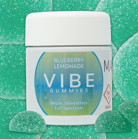 100mg Vegan Rosin Gummies 10x10 (Blueberry Lemonade)