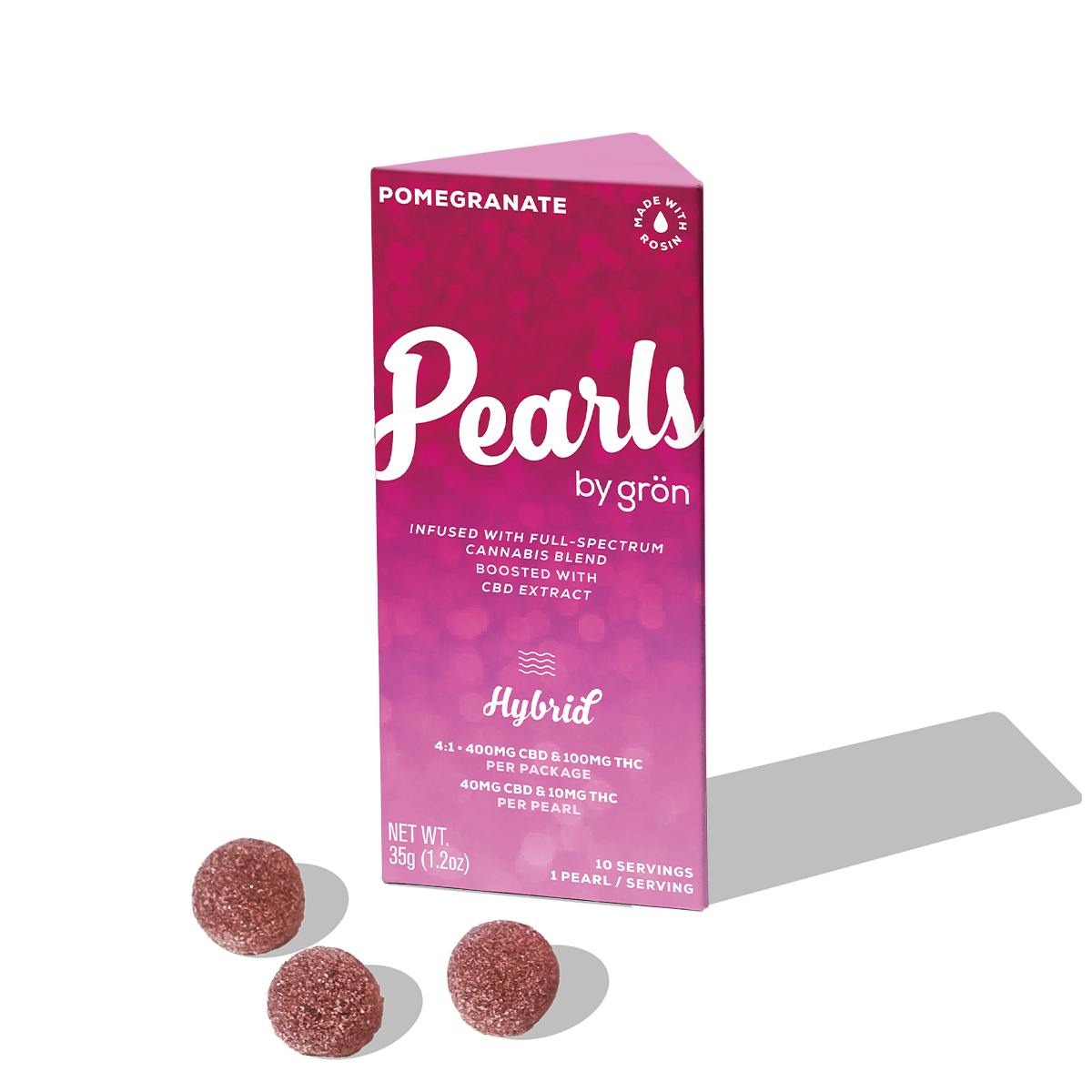 Pearls Gummies - Pomegranate 4:1 CBD:THC 100mg at Harborside (Oakland)