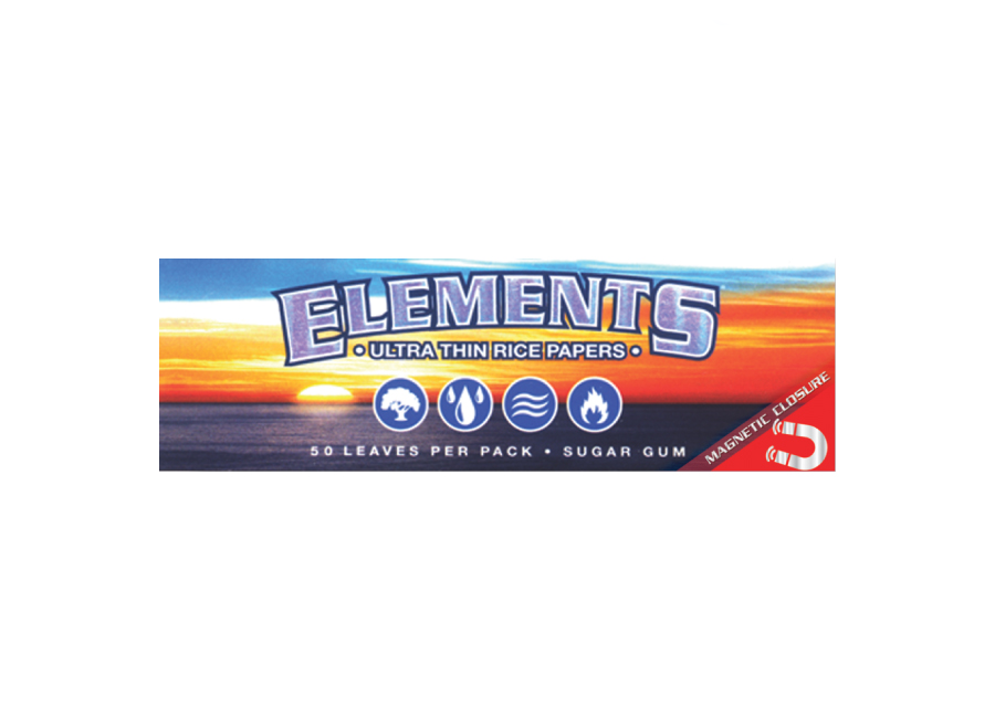 Elements : Rice Rolling Paper - 1 1/4 inches