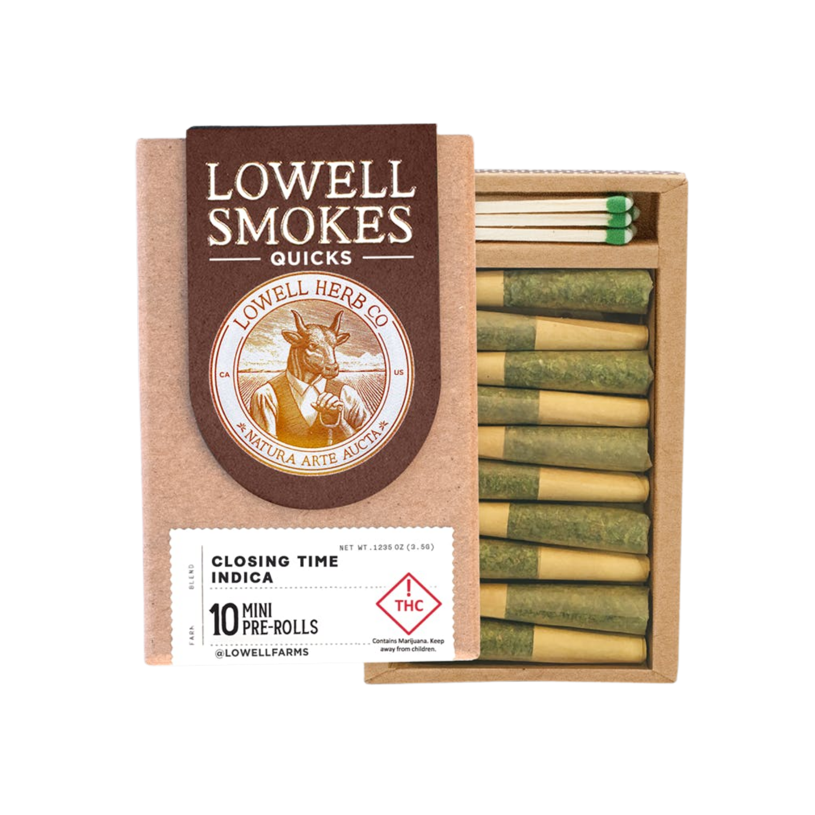 Lowell Smokes - Quicks Closing Time Prerolls 10pk - 3.5g