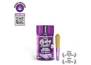 Granddaddy Purp Baby Jeeter Infused Pre-Roll 5-pack | 2.5g