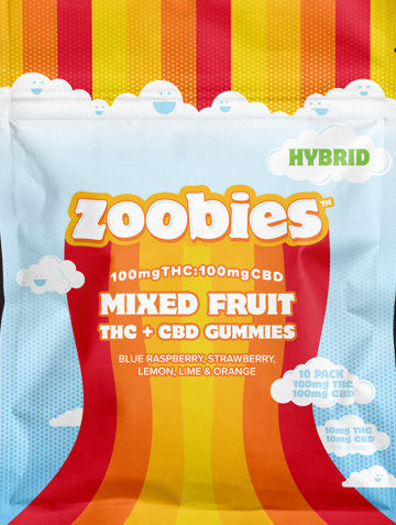 Zoobies | Mixed Fruit Hybrid 100mg