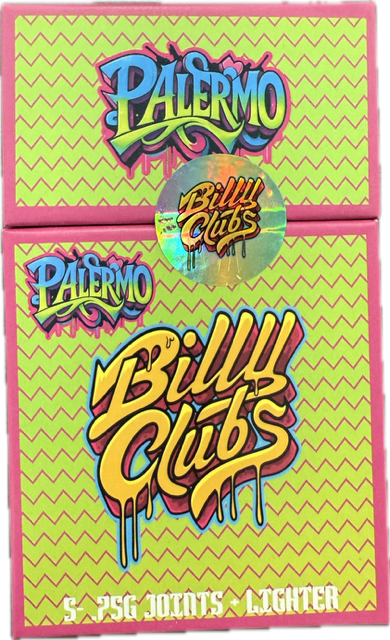 Billy Clubs | Preroll | Polermo | .75g | 5-Pack | 3.75g | Sativa | 28.28% THC