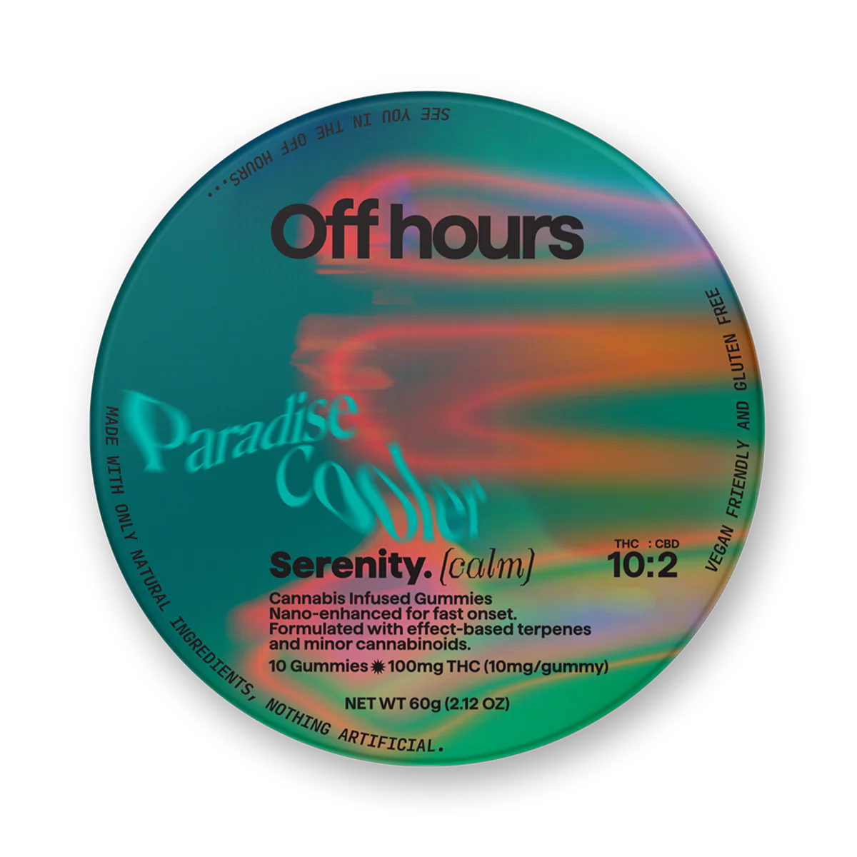 Off hours | Serenity (Calm) | Paradise Cooler | 100mg | .1g by Off Hours - edibles cannabis product