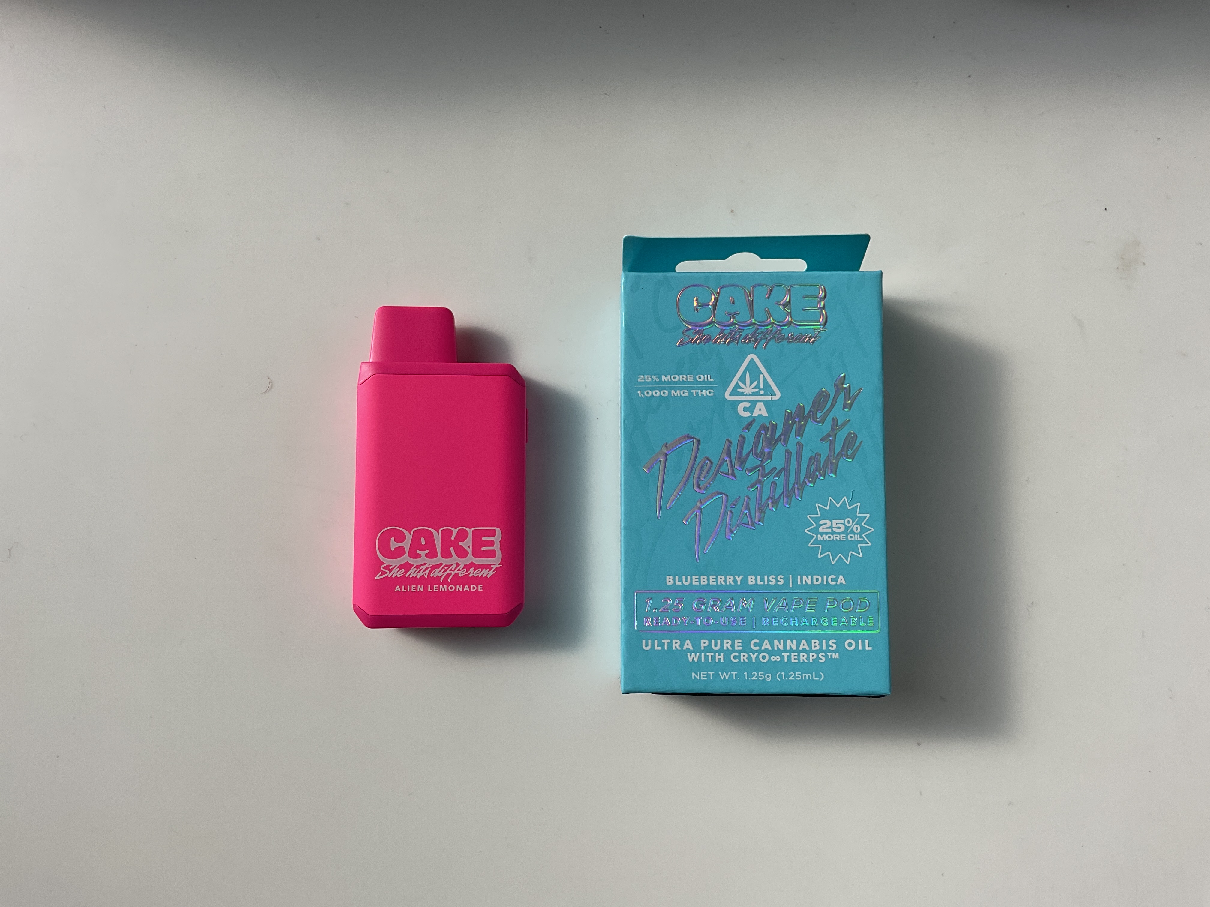 CAKE - DISPOSABLE (DISTILLATE) - - INDICA - BLUEBERRY BLISS