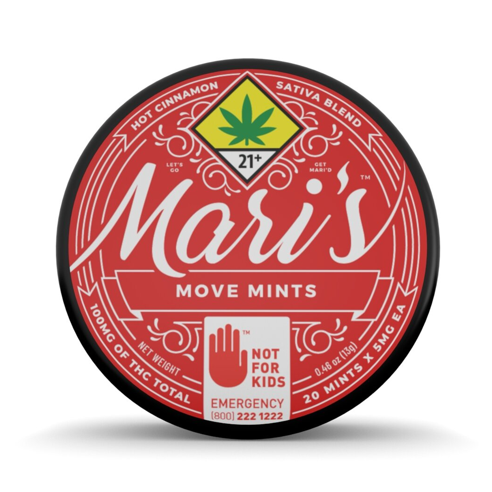 Hot Cinnamon Move Mints 20-pack | 100mg