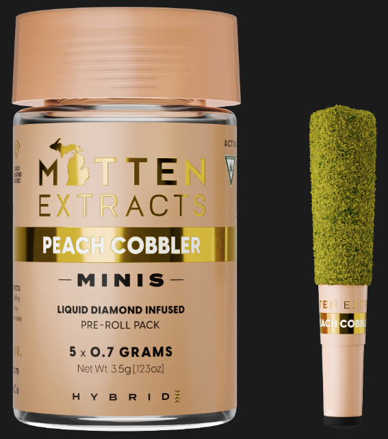 Mitten Extracts Infused Multipack (5x.7g) - Peach Cobbler
