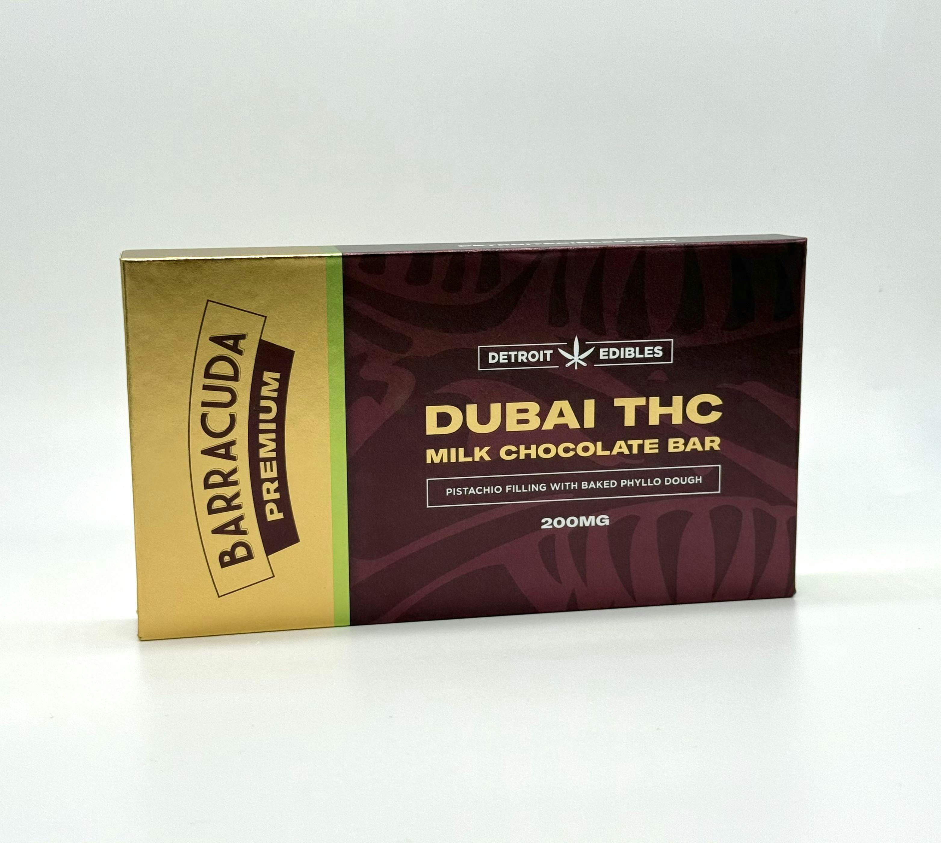 PREMIUM BARRACUDA BAR | 200MG | DUBAI MILK CHOCOLATE