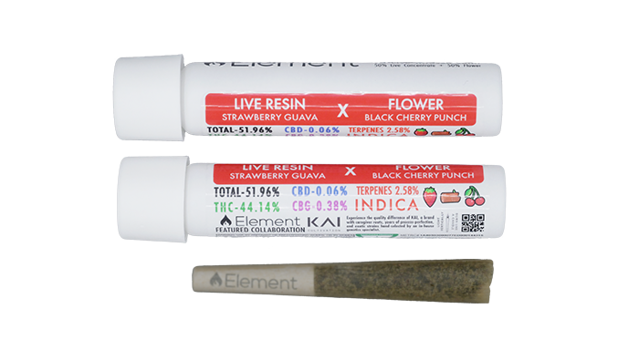 Element Live Resin Joint 1g - Black Cherry Pie Punch x Trop Cherry x Fruit Trick
