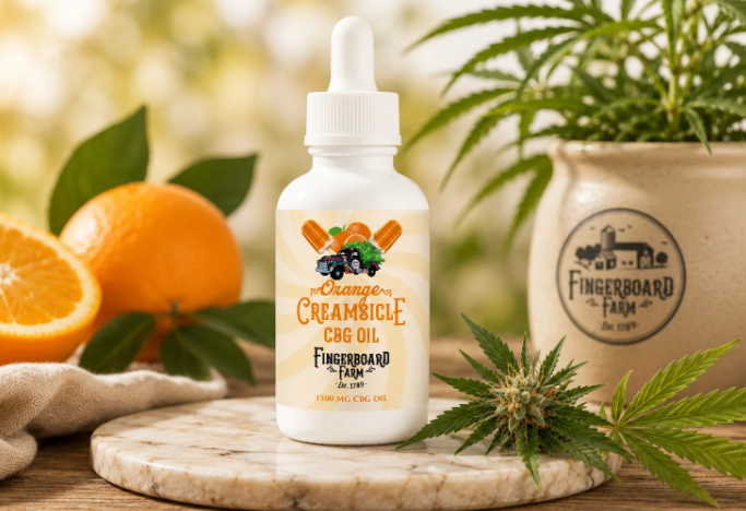 FINGERBOARD FARM Tincture 1500mg: Orange Creamsicle CBG