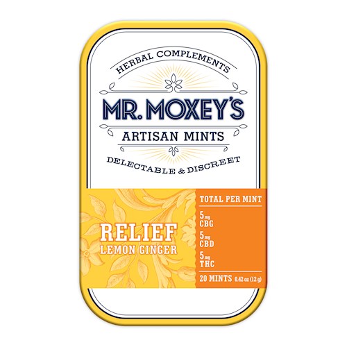 Moxey Mints Lemon Ginger 1:1:1 Relief Mints 20pk